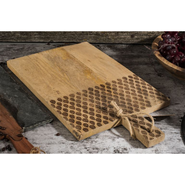 Excellent Houseware Snijplank Mangohout Met Greep 50x30cm