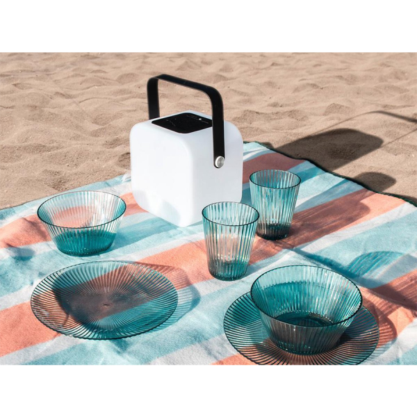 Gusta Bord Blauw Ø20cm 2 stuks