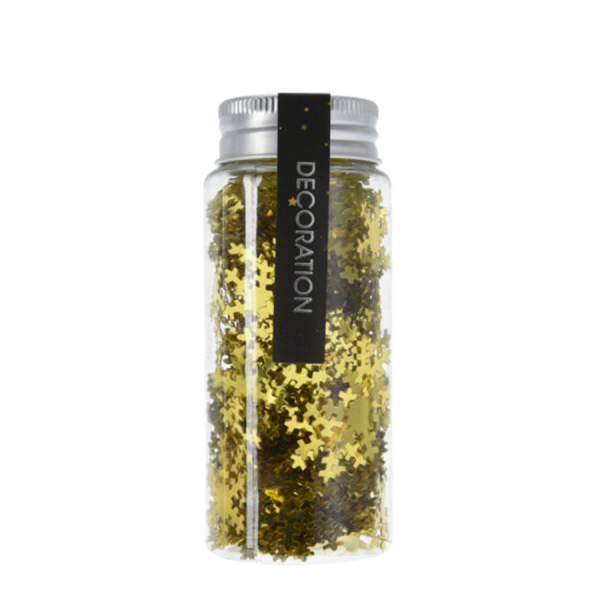H&S Confetti Goud Sneeuwvlok 40gr