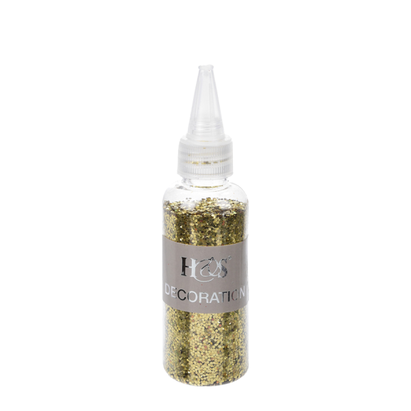 H&S Glitter Groot Goud 40gr