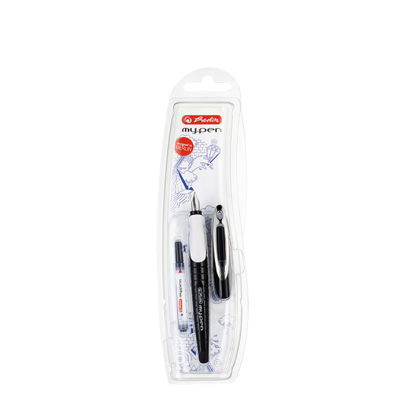 Herlitz Vulpen My.Pen Voor Rechtshandigen Zwart