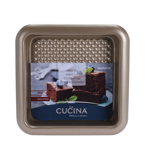 La Cucina Bakvorm Anti-kleef 24x24x5cm