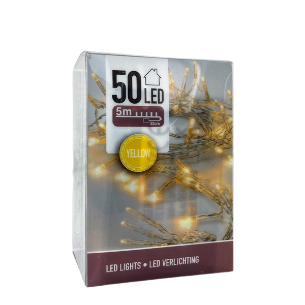 Ledlampjes Geel 50 Leds 500cm