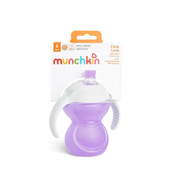 Munchkin Click Lock Cup Bite Proof 237ml Paars