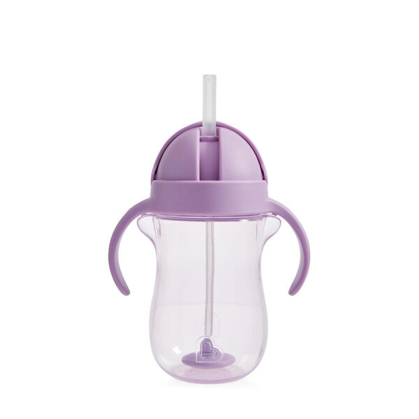 Munchkin Tip & Sip Straw Cup Weighted 296ml Kat Paars