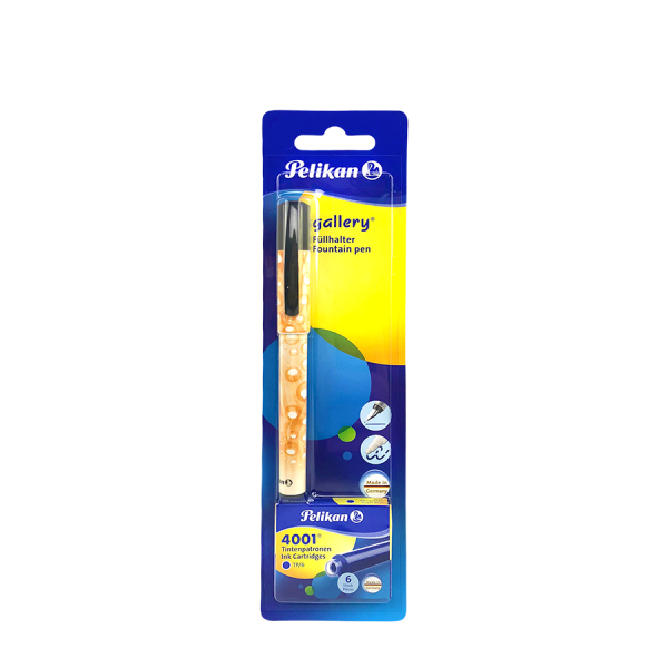 Pelikan Vulpen Gallery Met 6 Inktpatronen Geel