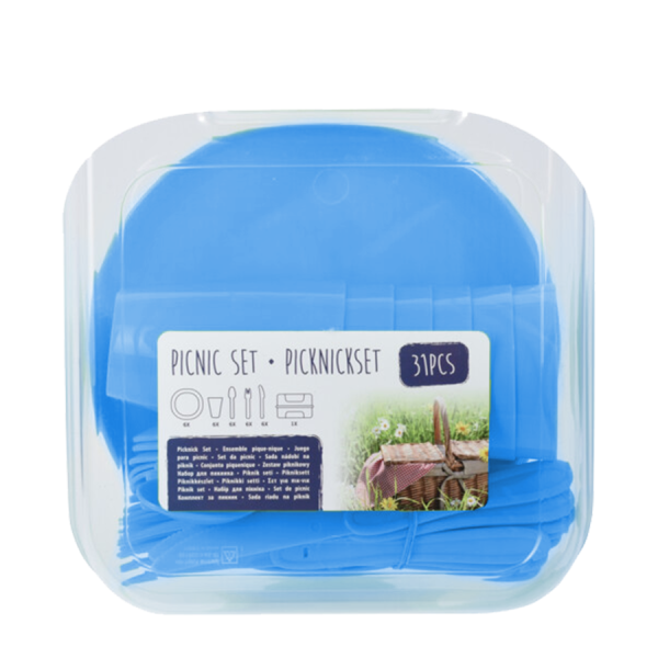 Picknickset Blauw 31-delig
