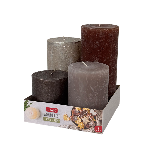 Profissimo Stompkaars Rustiek/Metallic Set Warm 4-delig