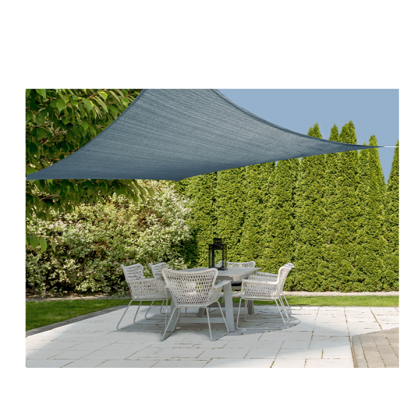 Schaduwdoek 300x300cm Vierkant Blauw