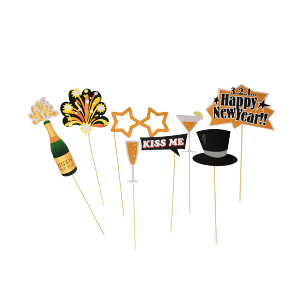 Selfie Fun Sticks Oud en Nieuw 8-delig