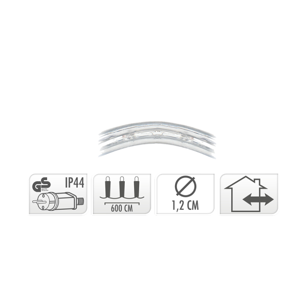 Slangverlichting LED Multicolor 600cm