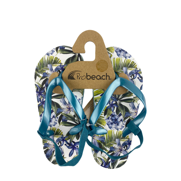 Slipper Kind Lily Flower Blauw Maat 22