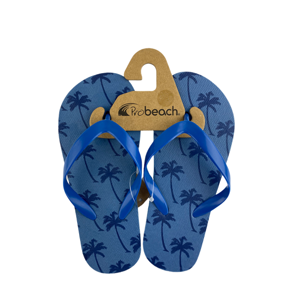 Slipper Kind Palm Print Blauw Maat 30