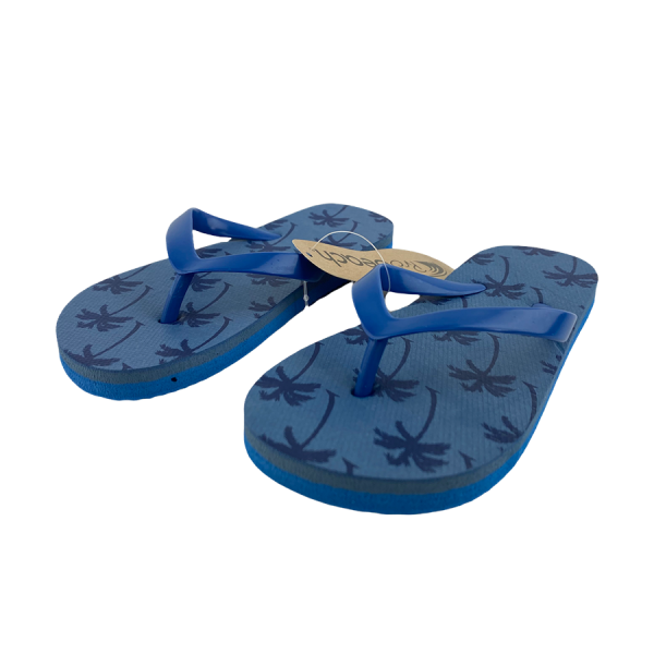 Slipper Kind Palm Print Blauw Maat 35