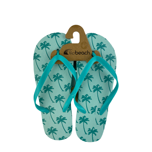 Slipper Kind Palm Print Groen Maat 31