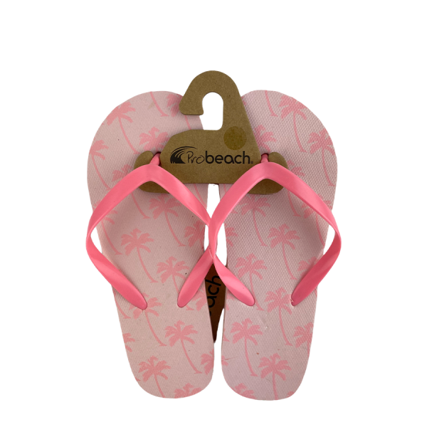 Slipper Kind Palm Print Roze Maat 32