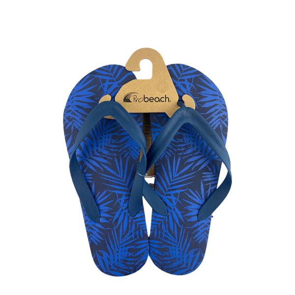 Slipper Man Palm Blauw Maat 44