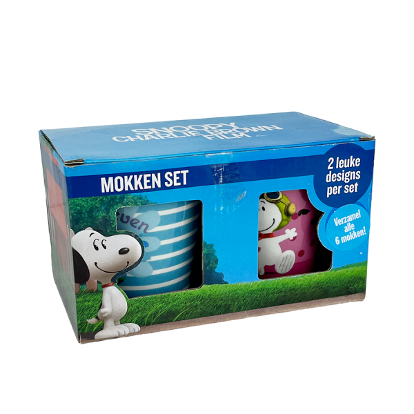Snoopy Mokkenset 250ml 2-delig