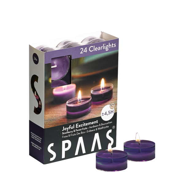 Spaas Geurtheelicht Clearlights Joyful Excitement 24 stuks
