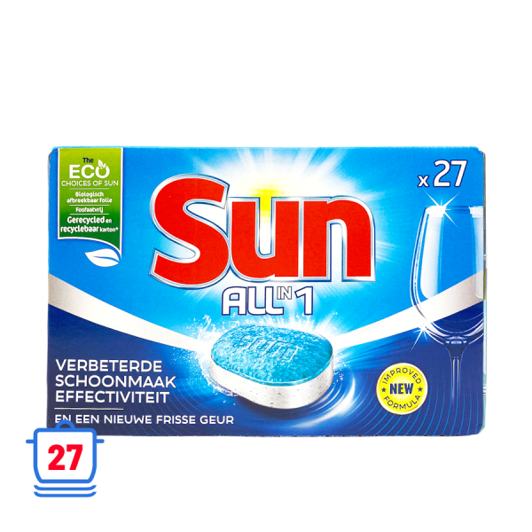 Sun Vaatwastabletten All In 1 27 stuks