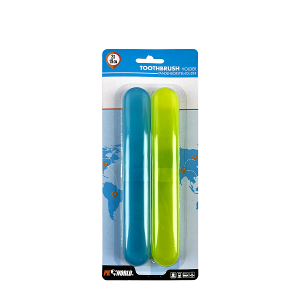 Tandenborstelhouder Set Blauw & Groen 19cm