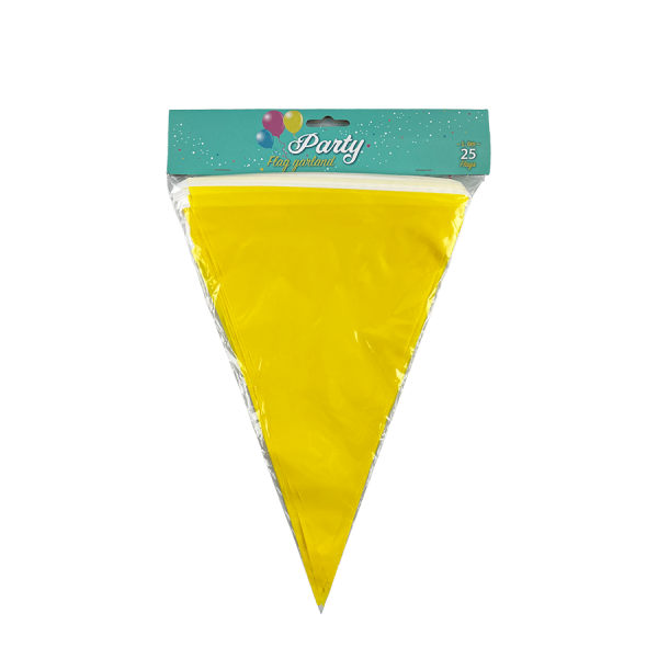 Vlaggenlijn Geel 600cm